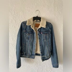 Levi’s original Sherpa trucker denim jacket for women